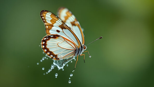 butterfly on a yellow flower - Powered by Adobe