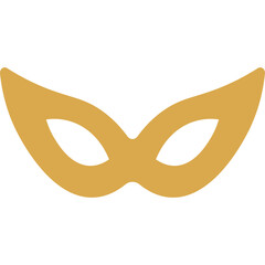 Golden Masquerade Mask Isolated on White Background Symbol of Mystery and Celebration with Elegant Design