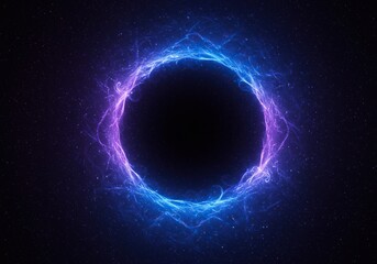 Abstract cosmic deep space background representing infinite time, spiritual depth, and the concept of eternity. Dark blue and purple vortex texture, black, deep, eternity