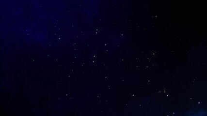 dark blue atmospheric background with floating particles cinematic loop