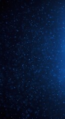 Fototapeta premium Abstract dark blue atmospheric background with soft focus bokeh points, creating a deep digital or ethereal presence effect, web, atmosphere, subtle