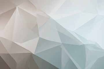 Abstract polygonal geometry in soft hues, fractured and light