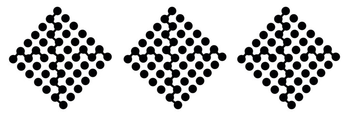 Abstract black polka dot pattern on a light background. Minimalist and versatile design