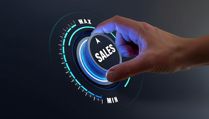 Maximize your sales potential with a simple turn of the dial, driving business success and growth with powerful control and strategic direction