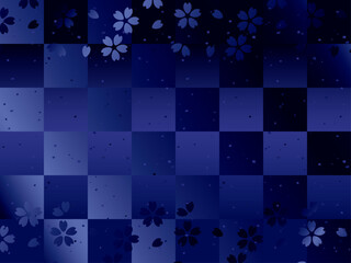 小桜F、格子B、14紺 © qwe