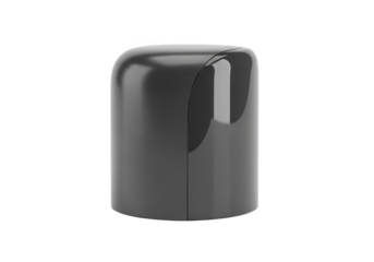 Dark gray protective cap isolated on transparent background