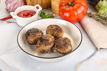 Baked potato barbecue with skin