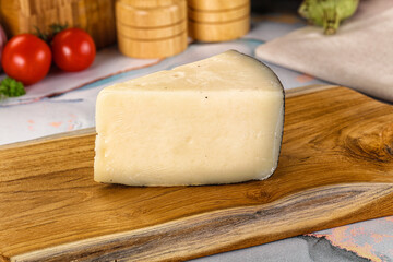 Sheep hard cheese Caprino Romano