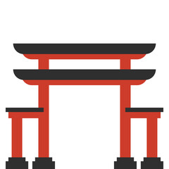 Chinese Gate Illustration