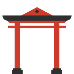 Chinese Gate Illustration