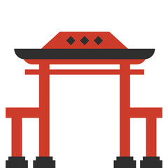 Chinese Gate Illustration