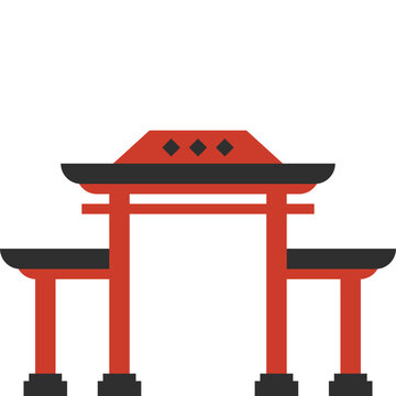 Chinese Gate Illustration