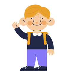 boy with a magnifying glass