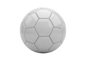 Fototapeta premium White soccer ball isolated, clean, polygonal, classic football design
