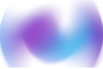 Abstract blue blurred lens flare gradient flowing wave form with grain texture, isolated dusty brush texture PNG. Iridescent smooth noise design element, transparent background. Aesthetic decoration.