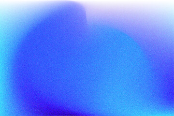 Abstract blue blurred gradient flowing wave form with grain texture, isolated dusty brush texture PNG. Iridescent smooth noise design element, transparent background. Aesthetic decoration.