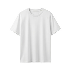 Blank white t shirt apparel mockup for design customization and fashion projects transparent background