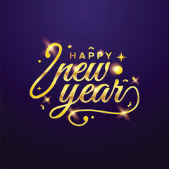 New year 2026 celebration shiny vector design