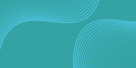 Blue-green gradient studio room, abstract background pattern modern art line wave