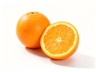 orange on white background
