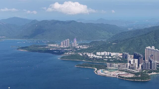 Mountainous landscape with urban foothills at Ma On Shan June 7 2025