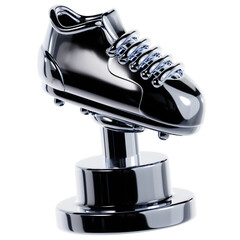 Silver Metallic American Football Shoe Trophy