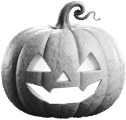 pumpkin on Halloween, Contemporary Art Collage