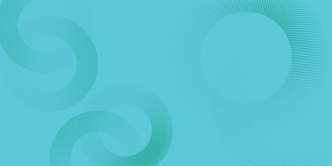 Blue-green gradient studio room, abstract background pattern modern art circle