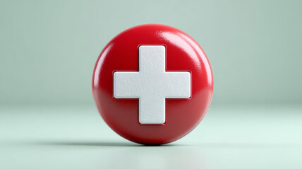 Fototapeta premium Red medical cross