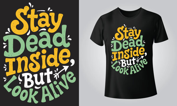 Dark Aesthetic Typography Quotes for T-Shirt Design | Gothic Motivational Sayings SVG PNG Vector File | Digital Download Graphic Design