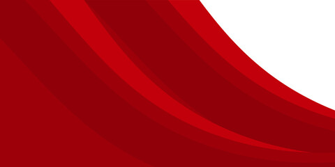 Vector red line background curve element with white space for text and message design, overlapping layers, vector