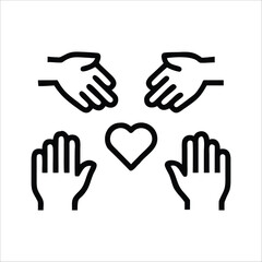 Obraz premium Hands reaching for heart