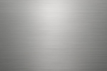 Brushed metallic surface with horizontal lines and smooth texture used as industrial or tech-inspired background concept in close-up view. Ai generative
