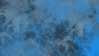 Moody blue and dark grey abstract background texture. Digital art texture resembling stormy, deep blue clouds.