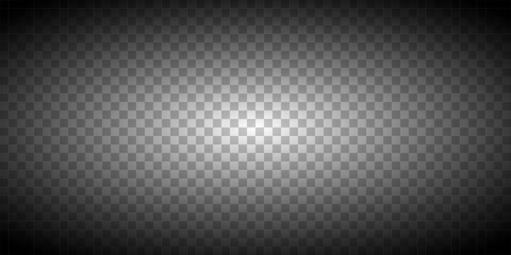 Dark ellipse vignette gradient background. Transparent png. Faded grid overlay
