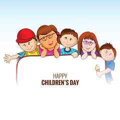 A poster for happy children s day card background