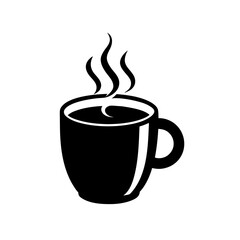 Warm Hot Coffee Cup Icon Beverage Morning Drink Cafe Break Design
