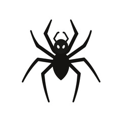 Creepy Spider Crawling Icon Halloween Insect Arachnid Spooky Animal Design