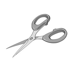 scissors isolated on white background transparent