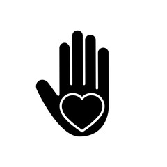 Obraz premium Volunteer icon vector. Community service illustration sign. helping symbol. donation logo.