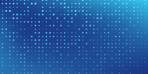 abstract dot blue color pattern screen led light gradient texture background.