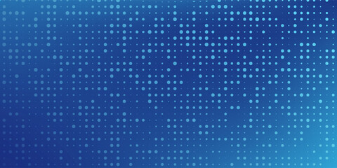 abstract dot blue color pattern screen led light gradient texture background.