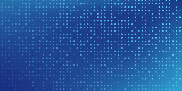 abstract dot blue color pattern screen led light gradient texture background.