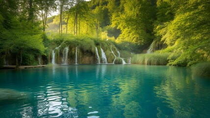 Obraz premium The Amazing View of Branch Falls