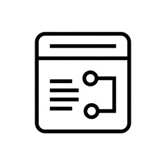 Workflow, Documentation, and Process Flowchart Interface Vector Icon