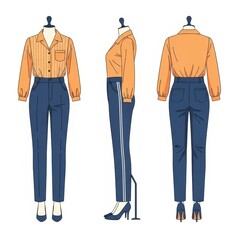 Minimal Outfit Presentation Design