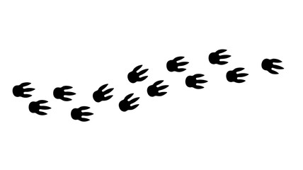 T-Rex footprint silhouette