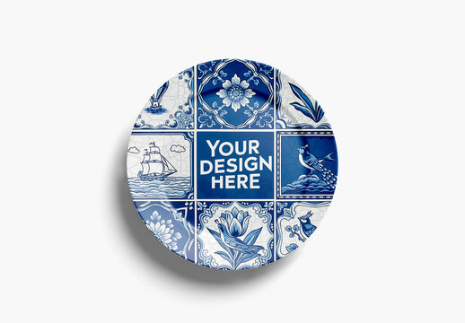 Ceramic Plate Mockup