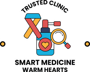 A logo for a smart medicine that warms hearts