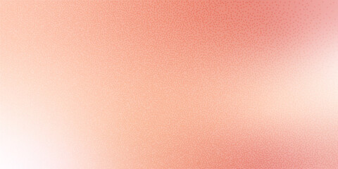 Abstract grain noise creamy gradient. Background with textured red and beige creamy gradation. Pastel warm red neutral backdrop. Vector illustration.
